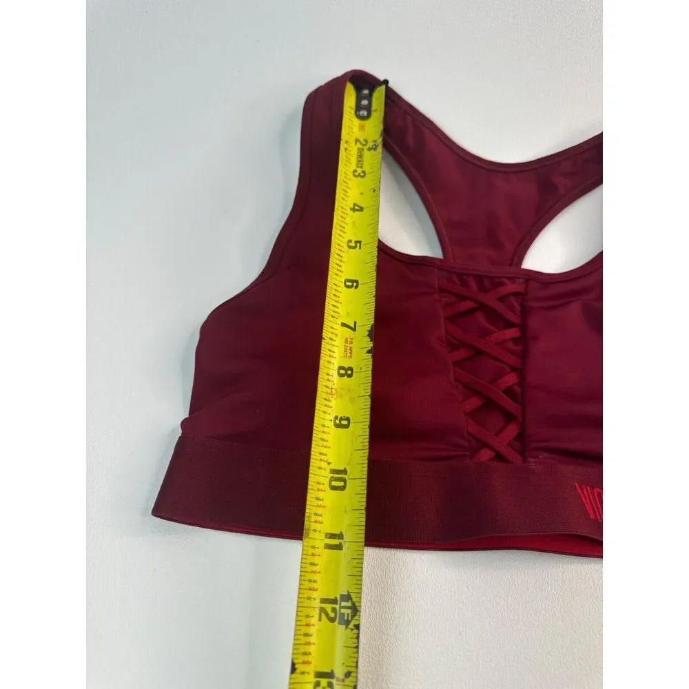Victoria Sport Burgundy‎ Racerback Sports Bra Size S